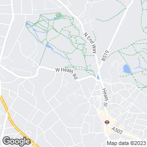 West Heath Road, Hampstead, London, England, GB