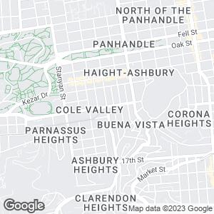 Frederick Street and Clayton Street, San Francisco, California, US