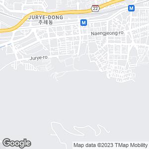 The slope of Dongseo University in Busan, Busan, KR