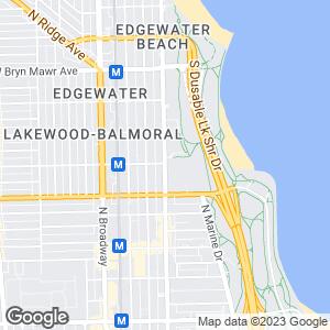 Sheridan Ave El Station, Chicago, Illinois, US