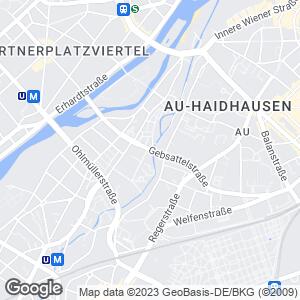 Gebsattelstraße and Am Herrgottseck, Munich, München, Bayern, DE