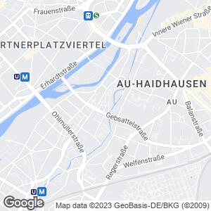 Sammtstraße and Am Herrgottseck, Munich, München, Bayern, DE