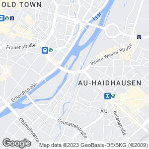 Lilienstrasse and Riggauerweg. Munich, München, Bayern, DE