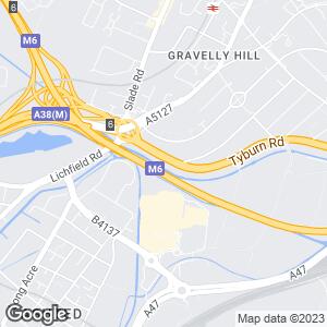 Spaghetti Junction motorway interchange, Gravelly Hill, Birmingham, England, GB