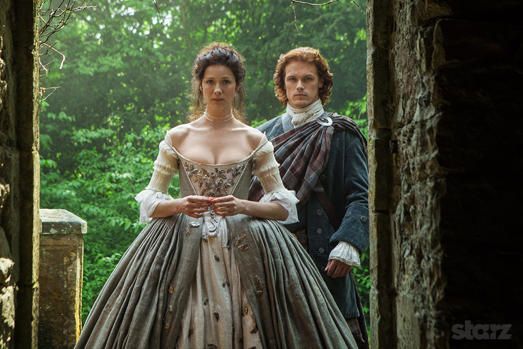 Sam Heughan played by Jamie Fraser